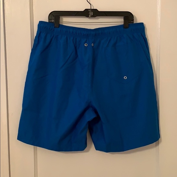 Lands’ End Solid Volley Swim Shorts Blue LG NEW - Picture 13 of 15
